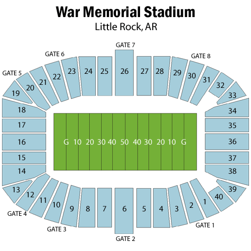 razorback stadium seating chart