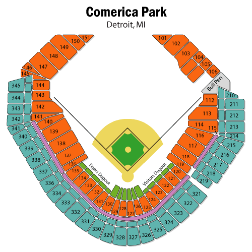 Seat map for The Firefighters vs. Savannah Party Animals