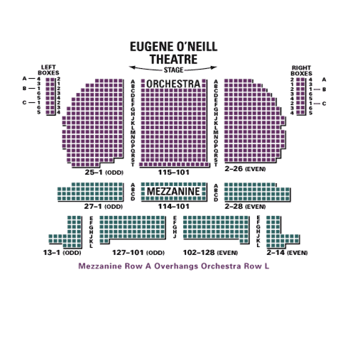 Eugene O Neill Theater Seating Chart