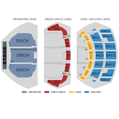 Cadillac Theater Seating Chart View