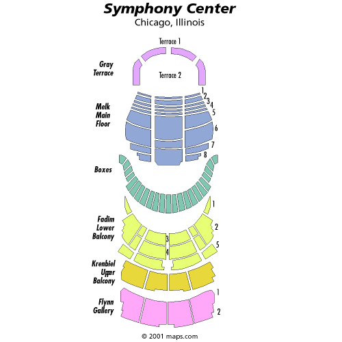 Symphony Center-IL Seatmap