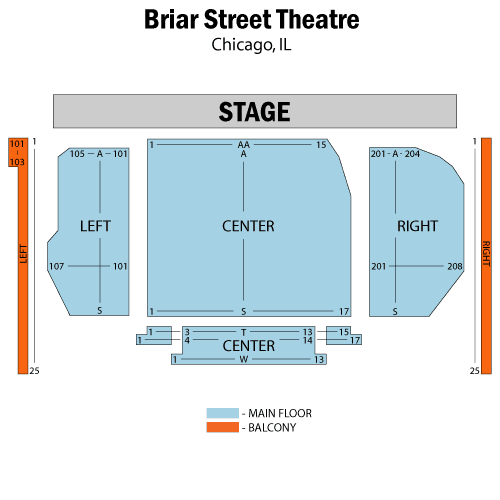 Blue Man Group Seating Chart
