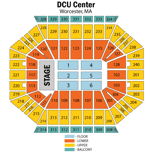 Dcu Center Seating Chart