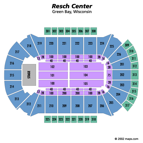 Resch Center Seatmap
