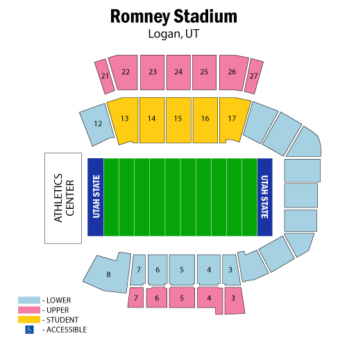 Maverik Stadium Seating Chart Utah State
