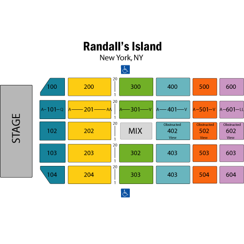 Seat map for Experts Only Fest