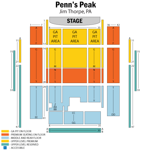Penn S Peak Jim Thorpe Seating Chart