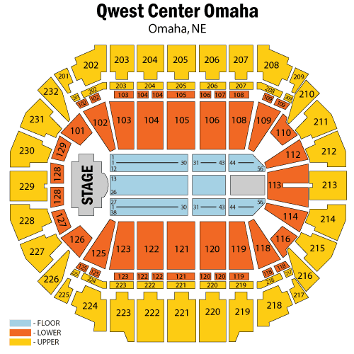 Chi Health Center Seating Chart