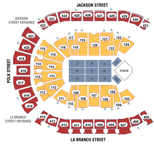 Toyota Center Seating Chart Obama