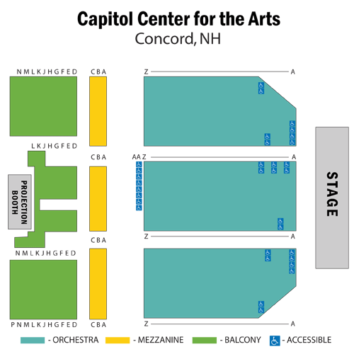 Seat Map for Dirty Dancing in Concert