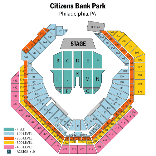 Citizens Bank Park - Philadelphia, Pa | Tickets, 2022 Event Schedule, Seating Chart