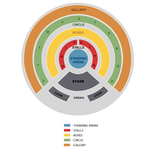 Grand Ole Opry Seating Plan at Royal Albert Hall