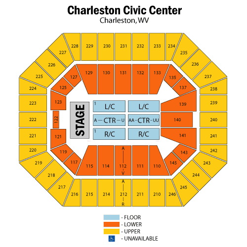 Charleston Wv Civic Center Seating Chart
