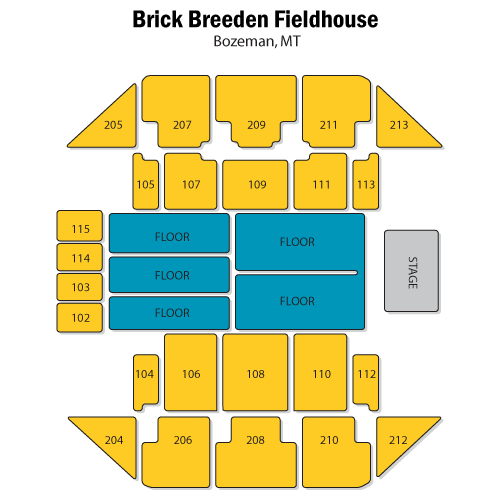 Brick Breeden Fieldhouse MSU Dept. of Sports Facilities Bozeman, MT