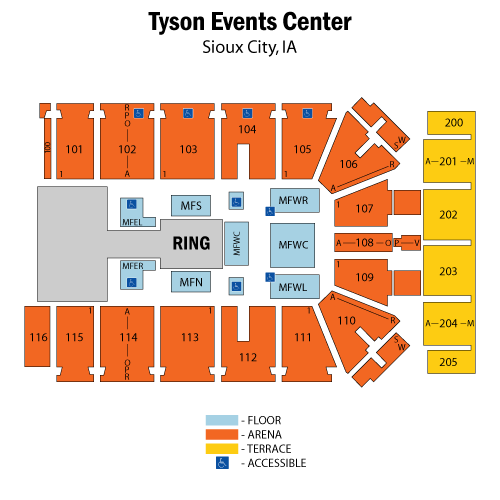 Tyson Events Center/Gateway Arena Sioux City, IA Tickets, 20222023