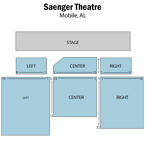 Saenger Theater Mobile Seating Chart