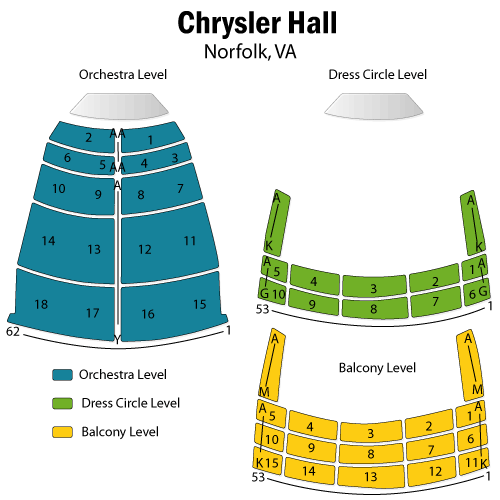 Chrysler Hall Seating Chart With Numbers