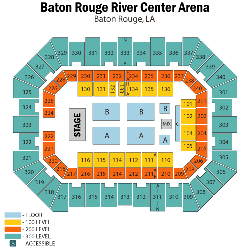 Baton River Center Seating Chart Disney On Ice