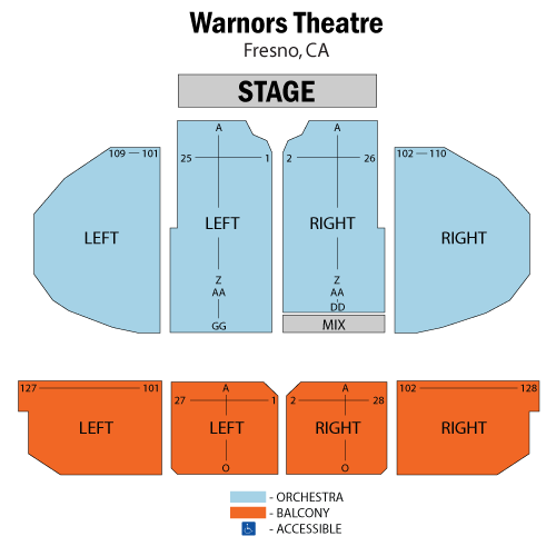 Saroyan Theater Fresno Seating Chart