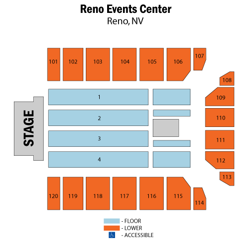 Reno Events Center Seating Chart
