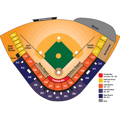 St Lucie Mets Stadium Seating Chart