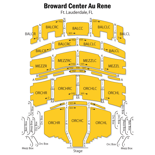 broward center seating
