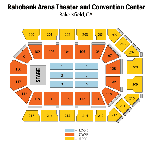 Rabobank Arena Detailed Seating Chart