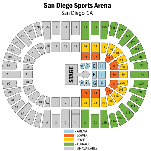 Pechanga Arena San Diego San Diego, CA Tickets, 20222023 Event