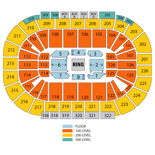 Mandalay Bay Events Center Seating Chart