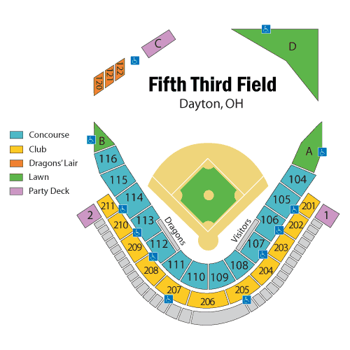 fifth third field seating chart