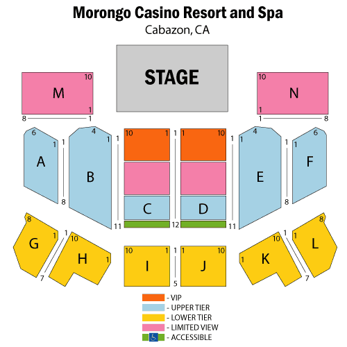 Morongo Venue Seating Chart