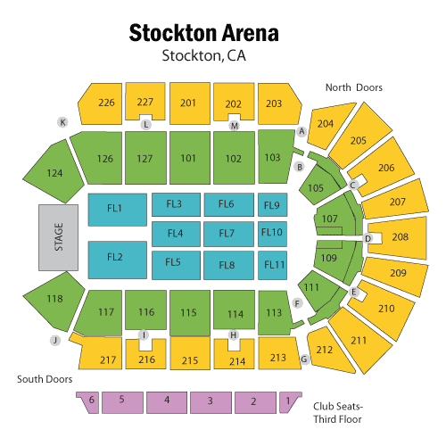 Stockton Arena Stockton, CA Tickets, 2023 Event Schedule, Seating Chart