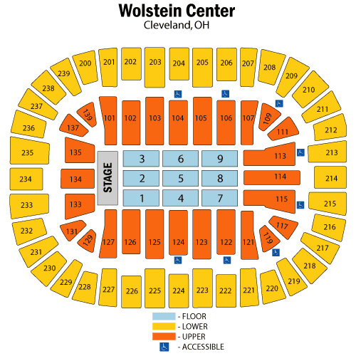 Wolstein Center Seating Chart Wheels