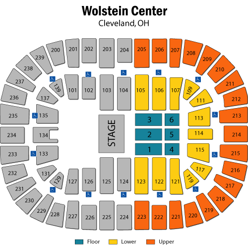 Wolstein Center Seating Chart Wheels