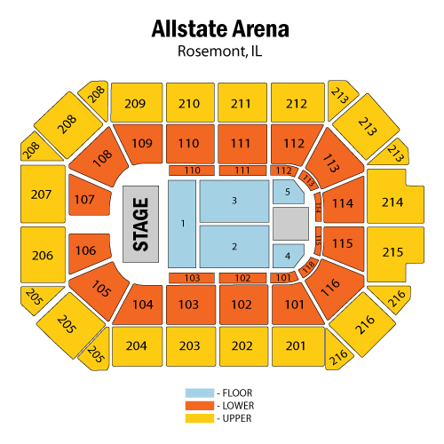 Allstate Arena Rosemont Seating Chart