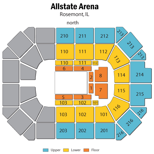 Allstate Arena Seating Chart Disney On Ice