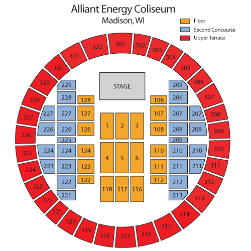 Alliant Energy Center Coliseum Seating Chart