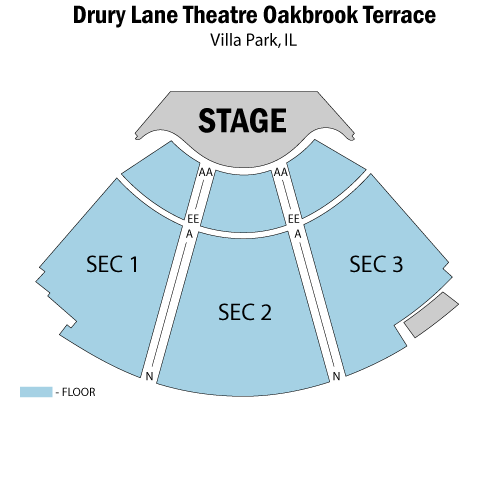 Drury Lane Theatre Oakbrook Seating Chart
