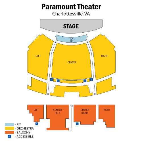 Paramount Theater - VA seating chart for Daughtry in Charlottesville