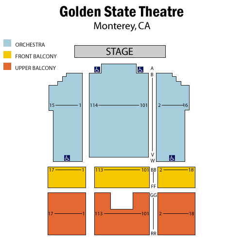 Golden State Theatre Monterey, CA Tickets, 2023 Event Schedule