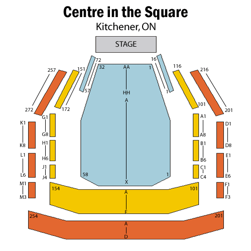 Centre in the Square-Ontario Seatmap