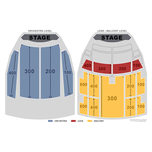 Seating Chart Theater Jacksonville