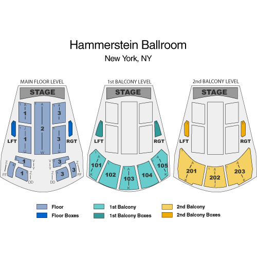 Manhattan Hammerstein Ballroom Seating Chart