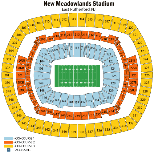 Ny Jets Metlife Stadium Seating Chart