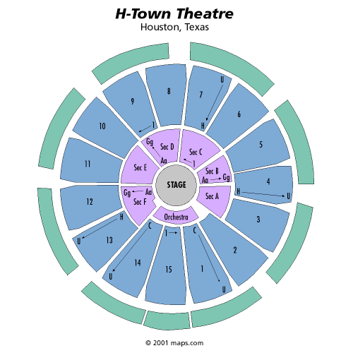 Houston Arena Theater Seating Chart