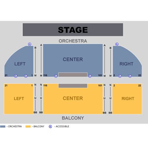 Uptown Napa Theater Seating Chart