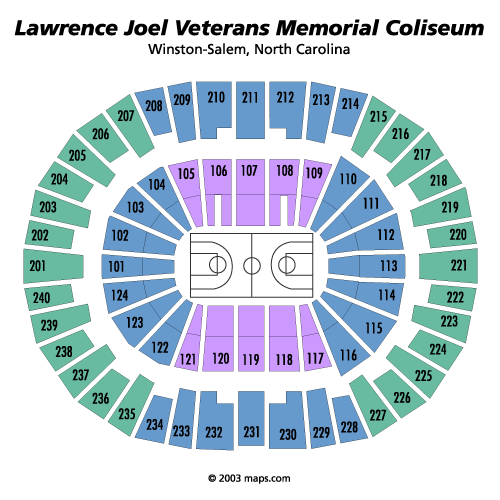 Lawrence Joel Veterans Memorial Coliseum Winston Salem, NC Tickets