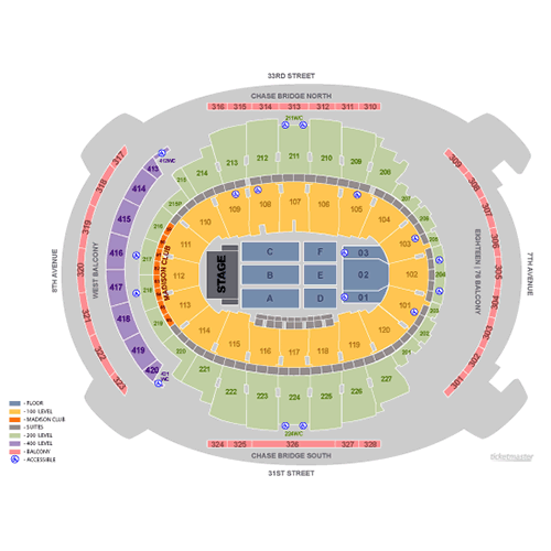 Chase Field Seating Chart Billy Joel