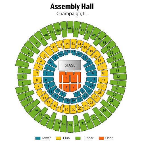 State Farm Center Seating Chart With Seat Numbers Matttroy